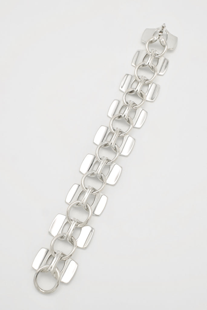 Vintage Swedish Sterling Silver Link Bracelet Alton 1970s