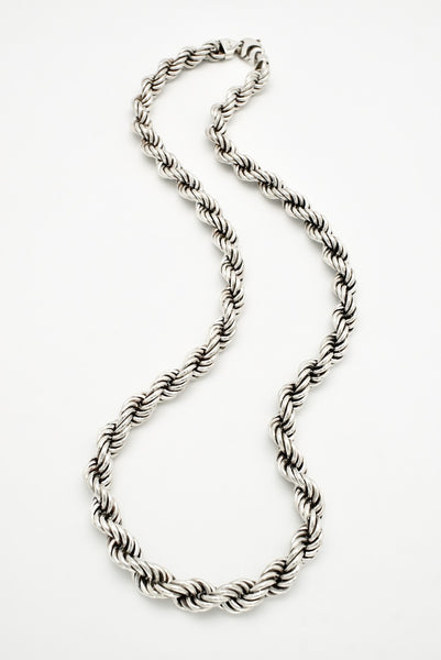 Vtg NEW GIVENCHY Necklace Silver Tone Bold Chunky Graduated