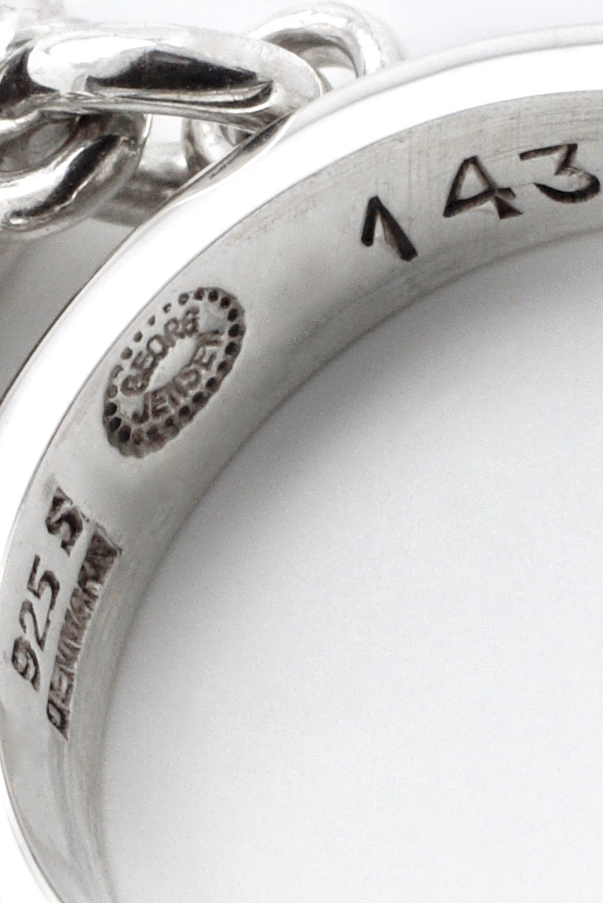 Vintage Georg Jensen Sterling Silver Square Ring - design 143 Astrid Fog