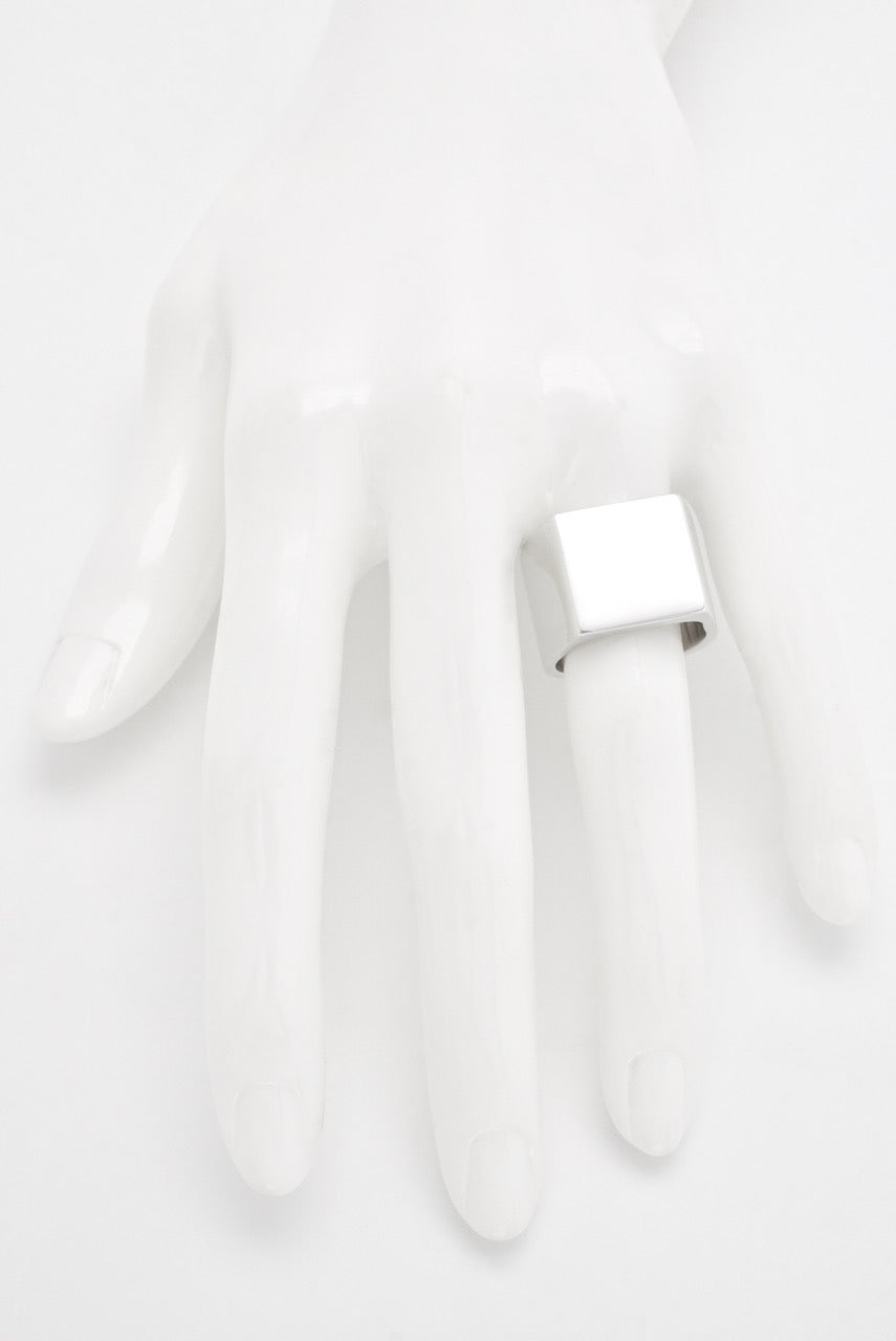 Vintage Gucci Sterling Silver Square Signet Ring