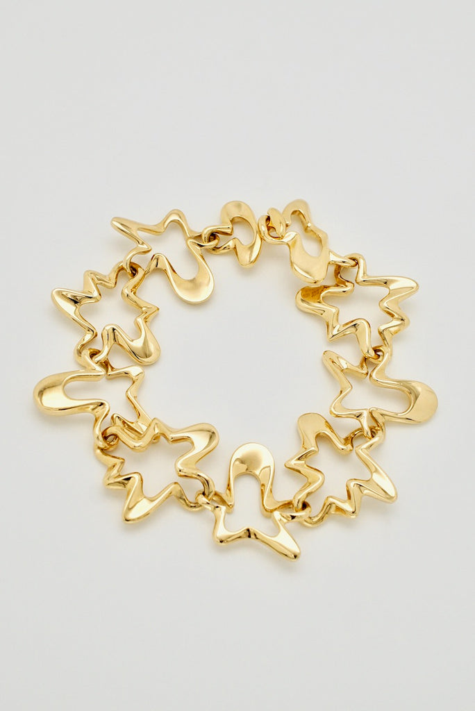 Vintage Georg Jensen 18k Gold Splash Bracelet - design 1088B Henning Koppel