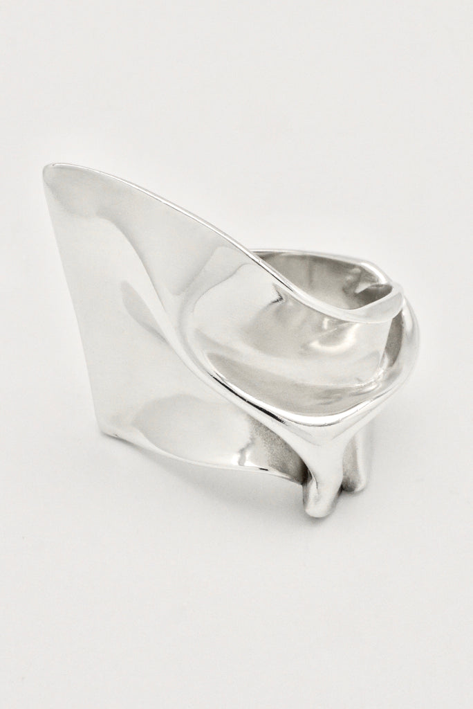 Vintage Georg Jensen Sterling Silver Abstract Ring - design Hans Hansen