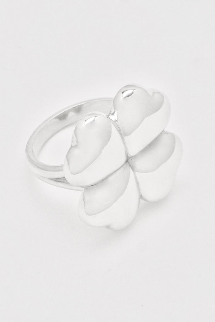 Vintage Georg Jensen Sterling Silver Clover Ring - design 387