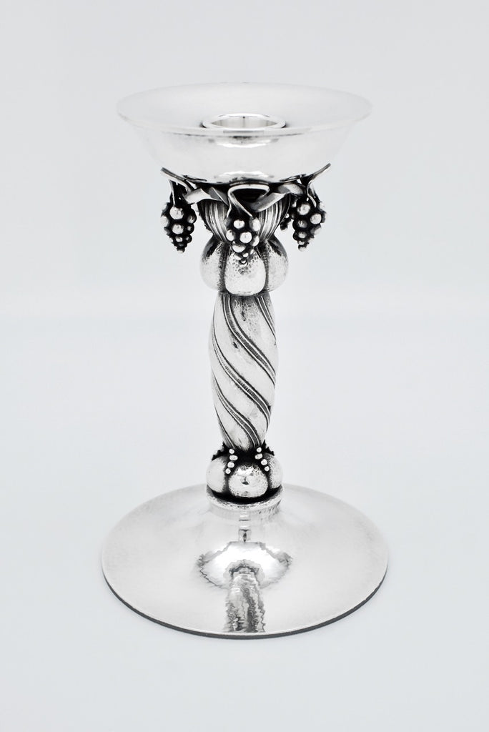 Vintage Georg Jensen Sterling Silver Grape Candle Stick - design 263B