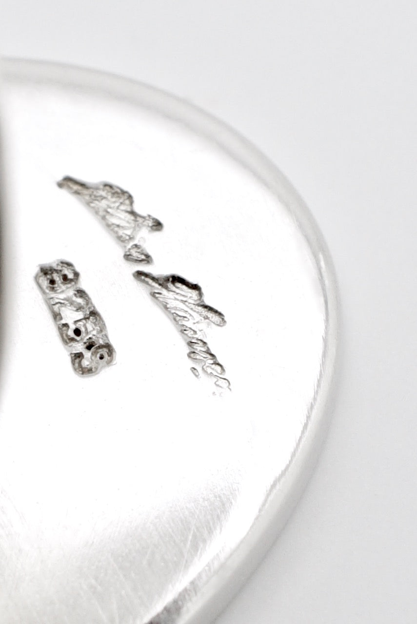 Vintage Hans Hansen Sterling Silver Oval Plaque Ring 1970s