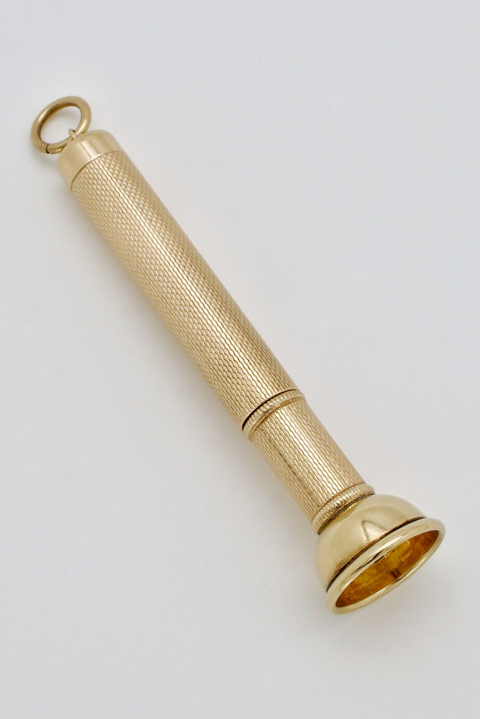 Vintage 9k Yellow Gold Cigar Piercer 1960s