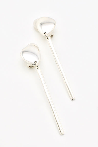 Vintage Georg Jensen Sterling Silver Drop Earrings - design 445