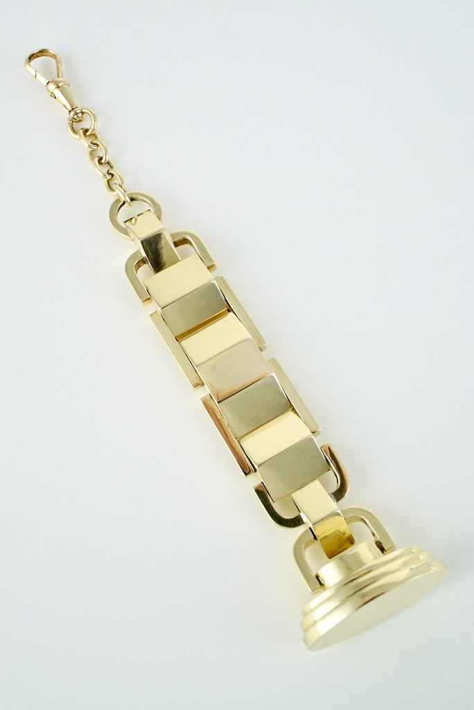 Vintage Art Deco 14k Yellow Gold Watch Fob