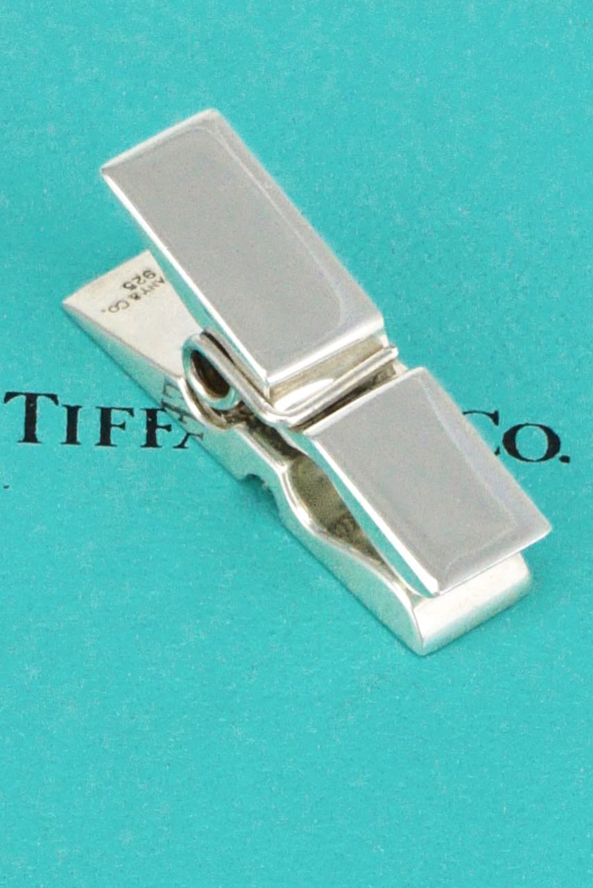Vintage Tiffany Solid Silver Novelty Paper Clip Memo Holder