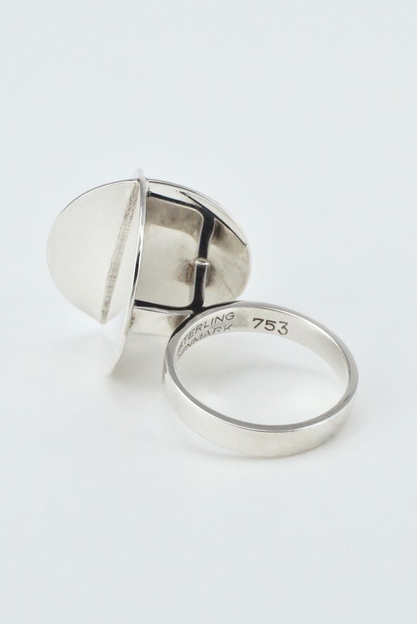 Vintage Danish Modernist Sterling Silver Ring 1960s