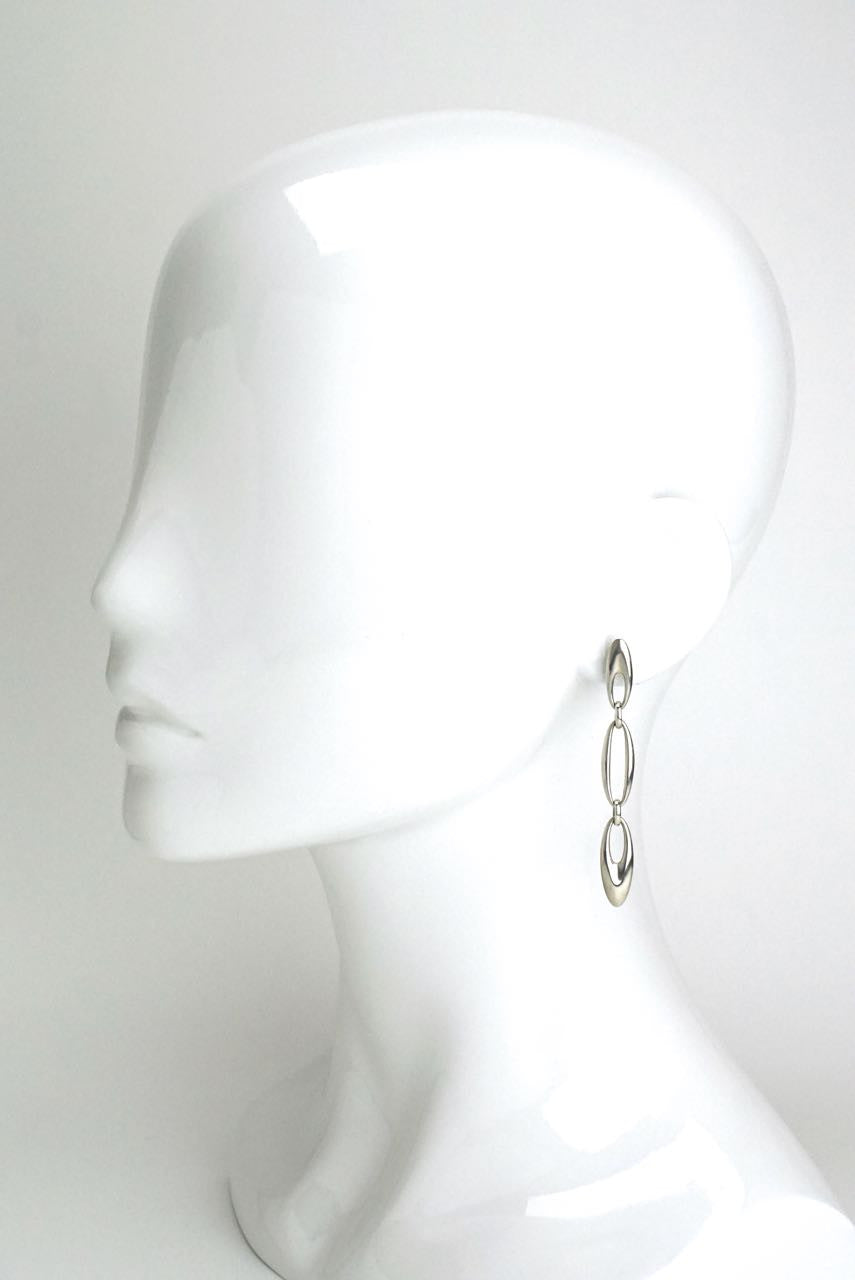 Georg Jensen Zephyr silver drop earrings - design 500