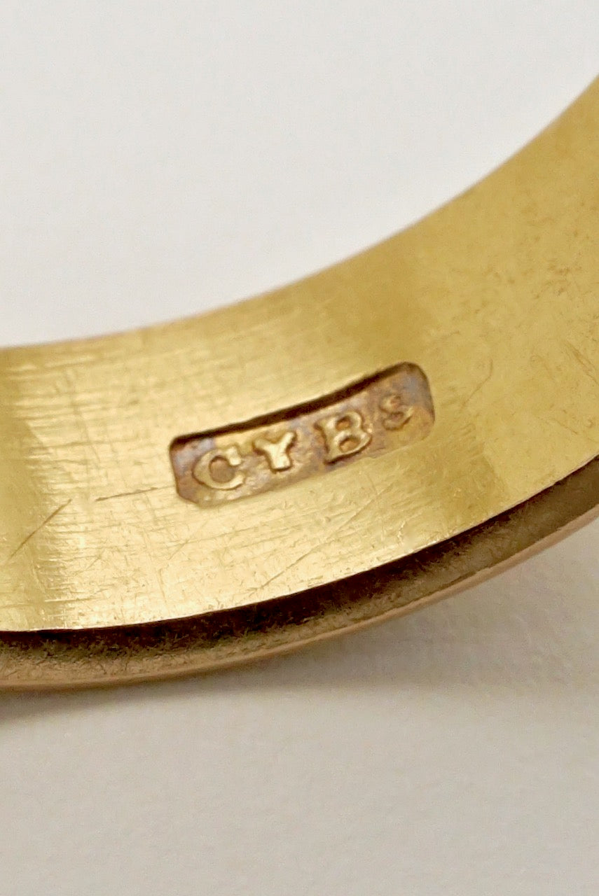 Antique 18k Yellow Gold Mizpah Band Ring 1900