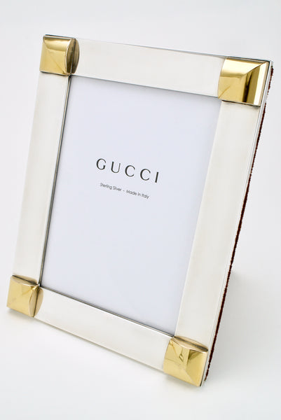 額縁 Deadstock Old Gucci Photo Frame Silver RARE Gucci Silver and