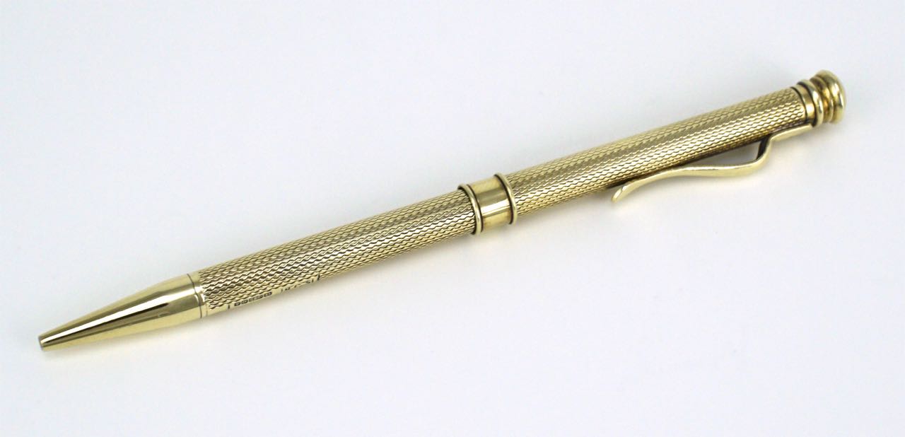 Vintage 14k Yellow Gold Mechanical Pencil Swizzle Stick 1960s