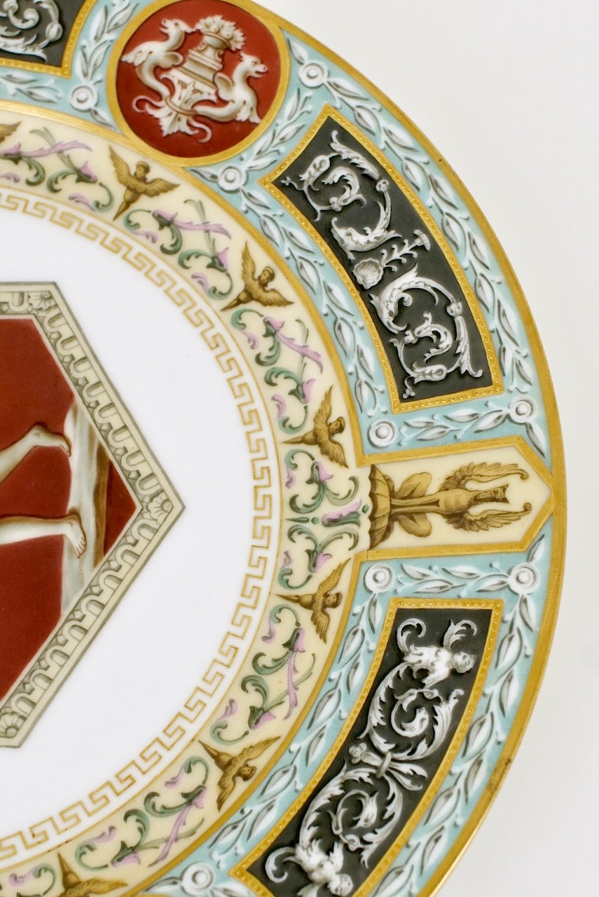Pair of Antique Imperial Russian Porcelain Plates from the Raphael Service - Tsarskoye Selo