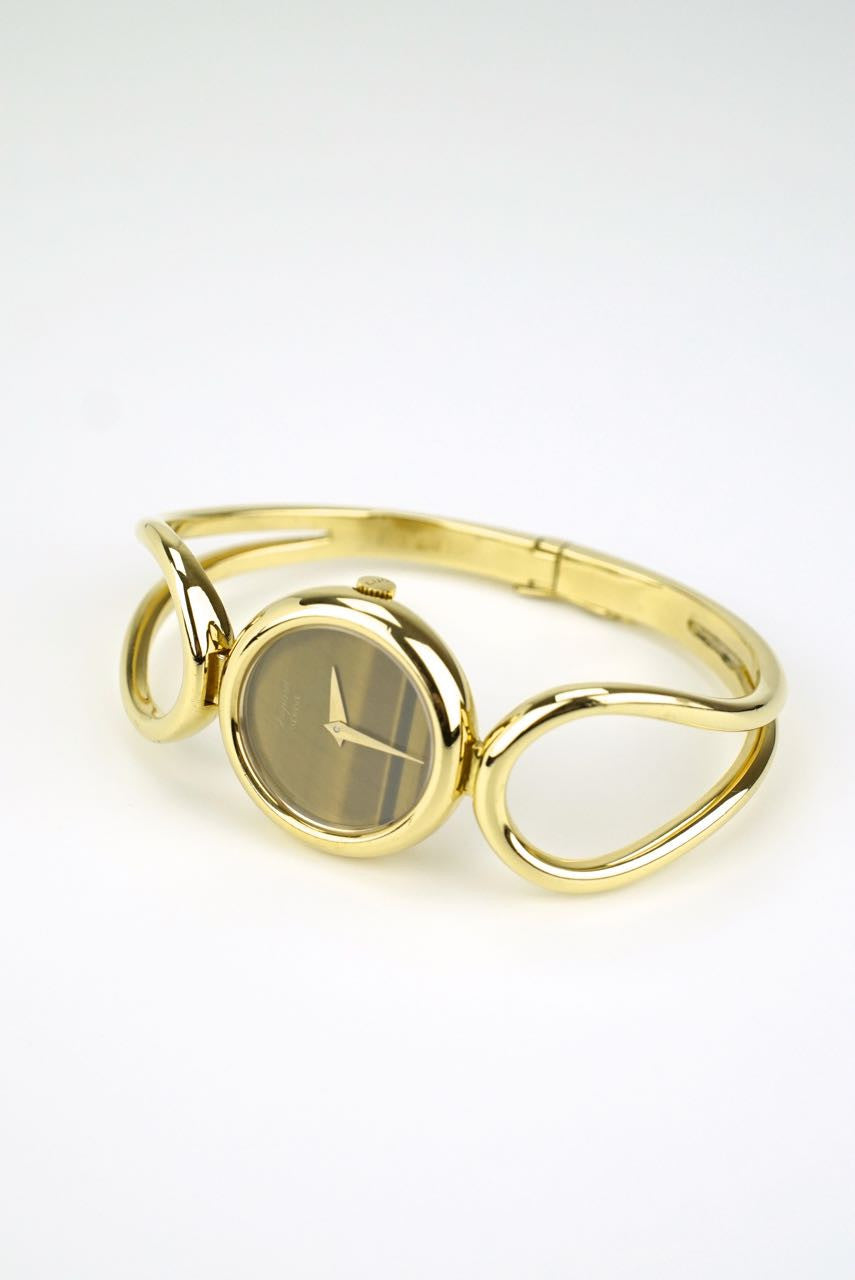 Vintage Chopard 18k yellow gold ladies bracelet watch 1970s