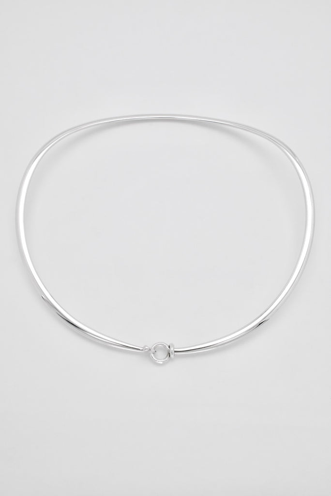 Vintage Georg Jensen Sterling Silver Wide Neck Ring - design 410 Torun