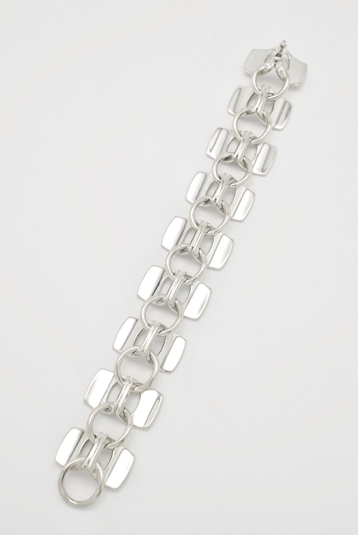 Vintage Swedish Sterling Silver Link Bracelet Alton 1970s