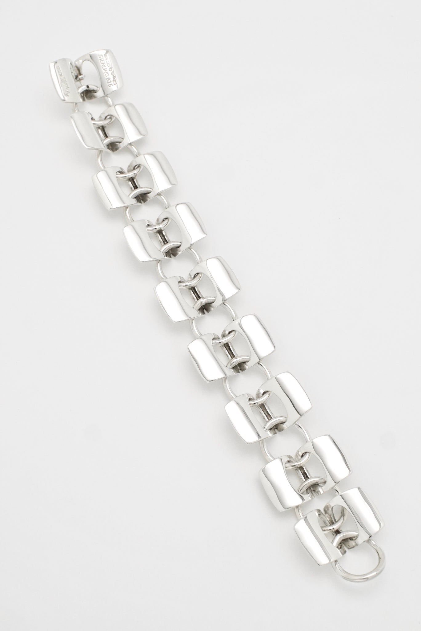Vintage Swedish Sterling Silver Link Bracelet Alton 1970s