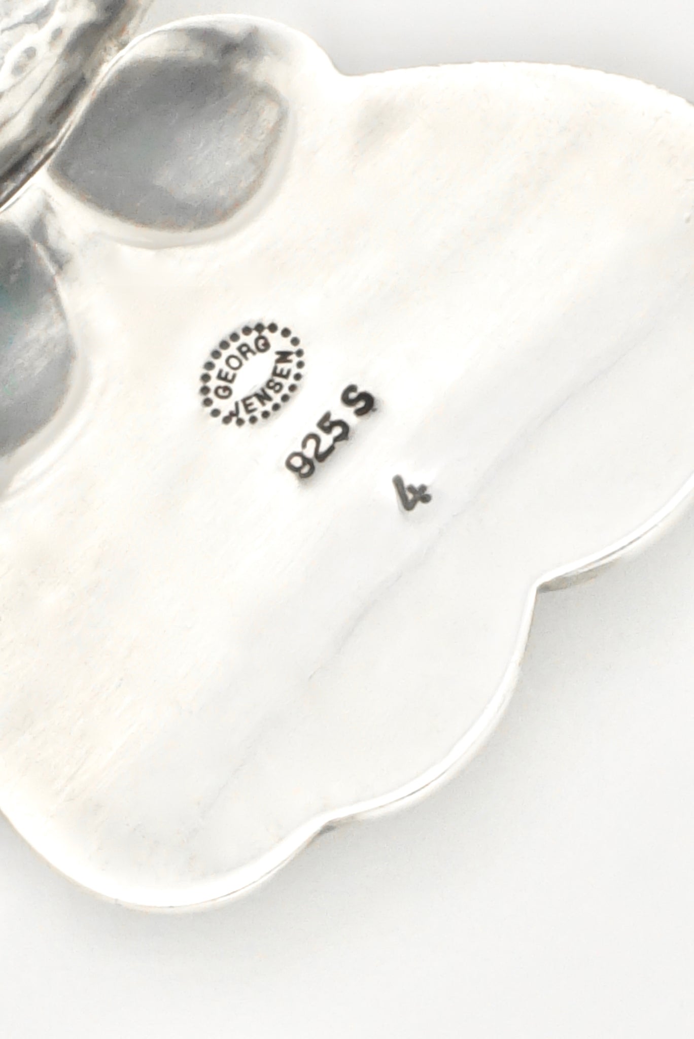 Vintage Georg Jensen Sterling Silver Moonstone Heritage Necklace - Design 4