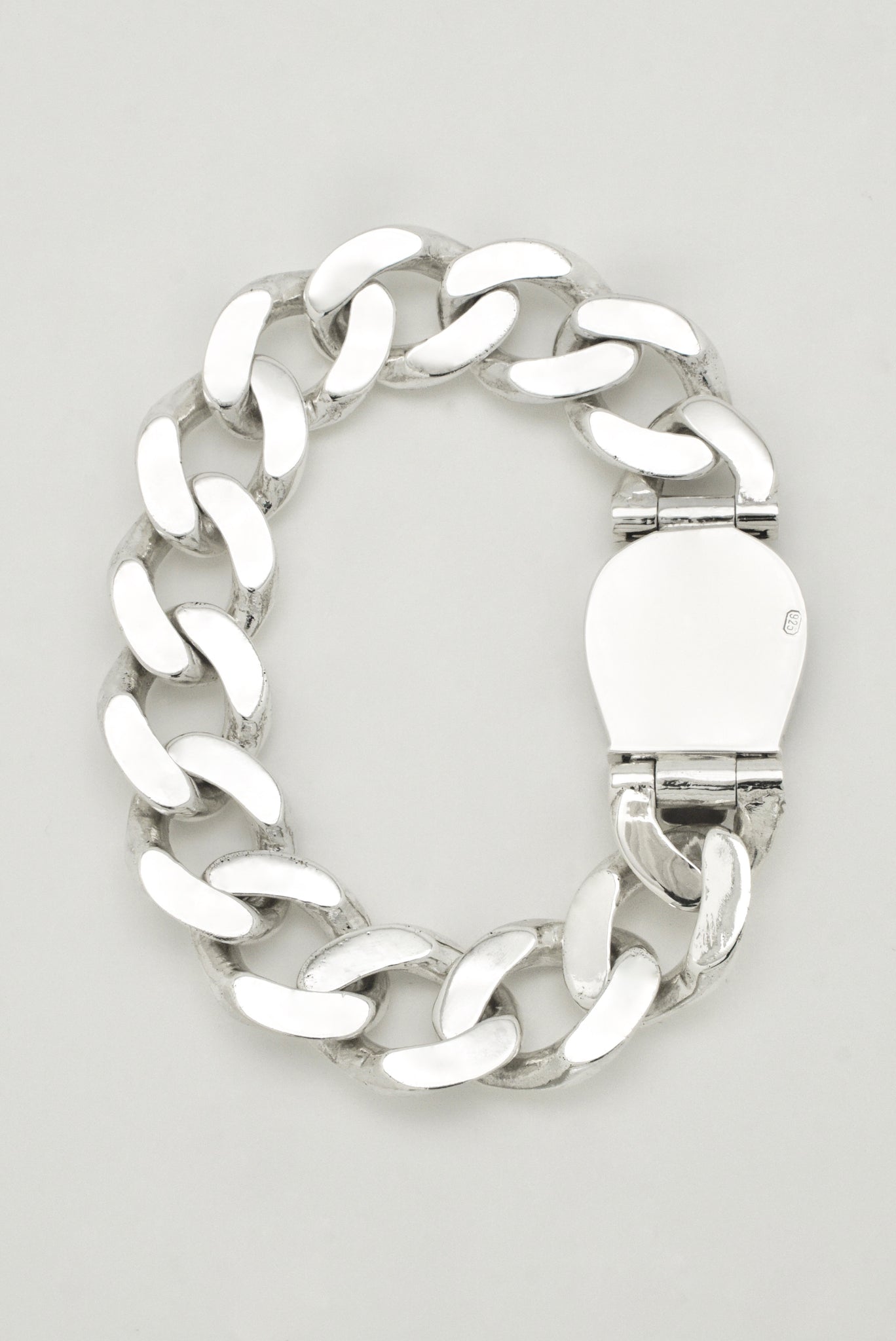 Vintage Sterling Silver Equestrian Chain Bracelet 1980s