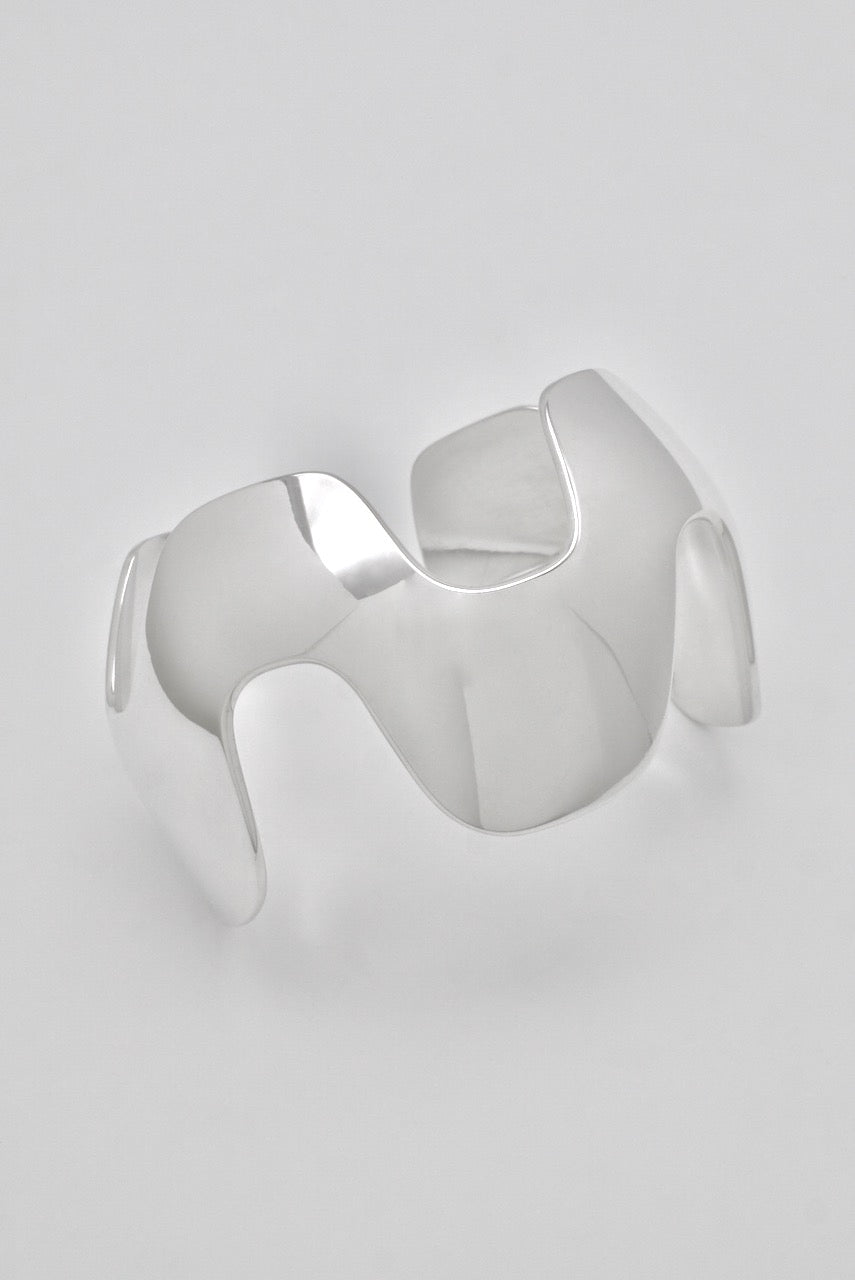Vintage Georg Jensen Sterling Silver Abstract Cuff - design 167 Ibe Dahlquist