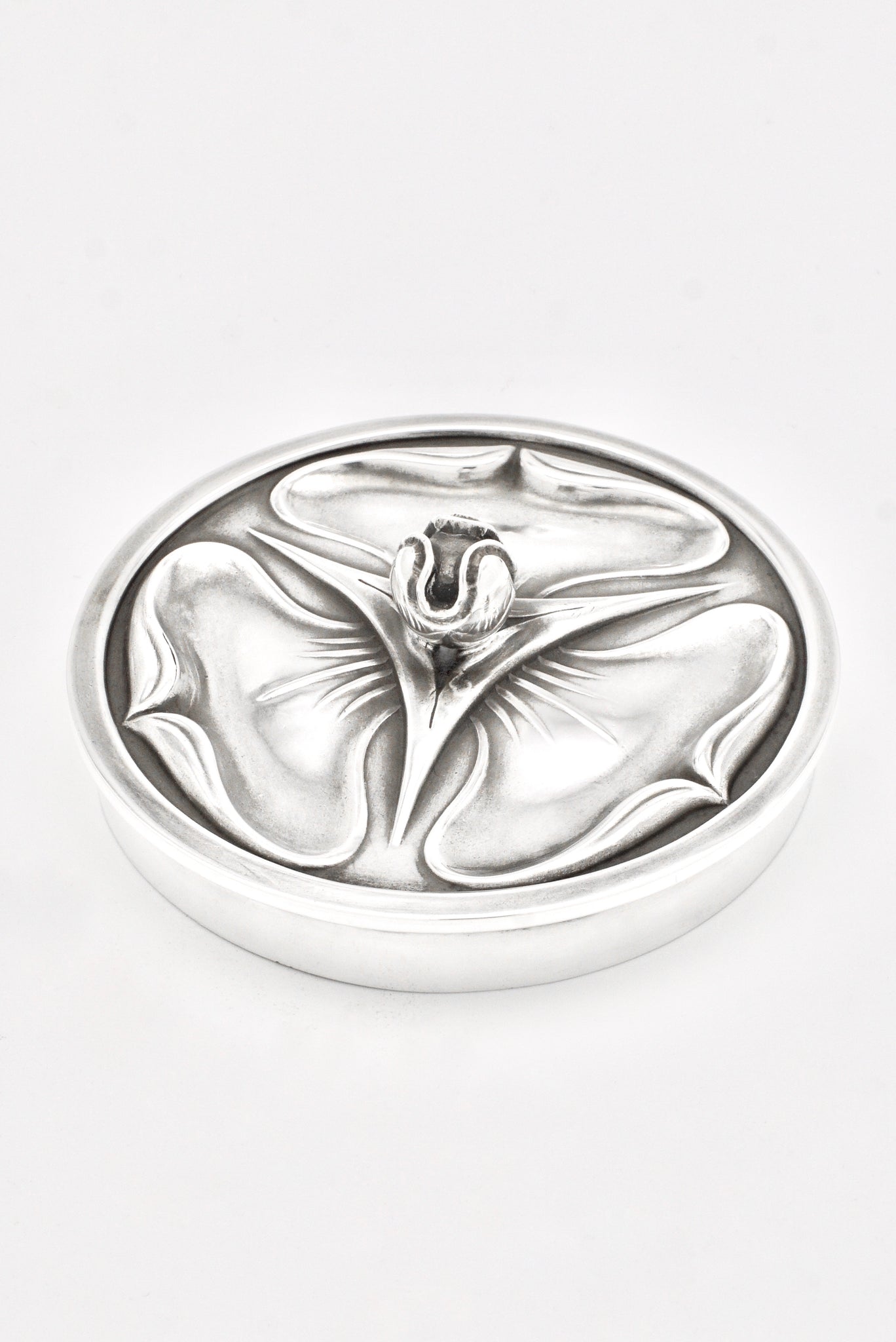 Antique Art Nouveau Sterling Silver Canister - Kate Harris for William Hutton and Sons 1899