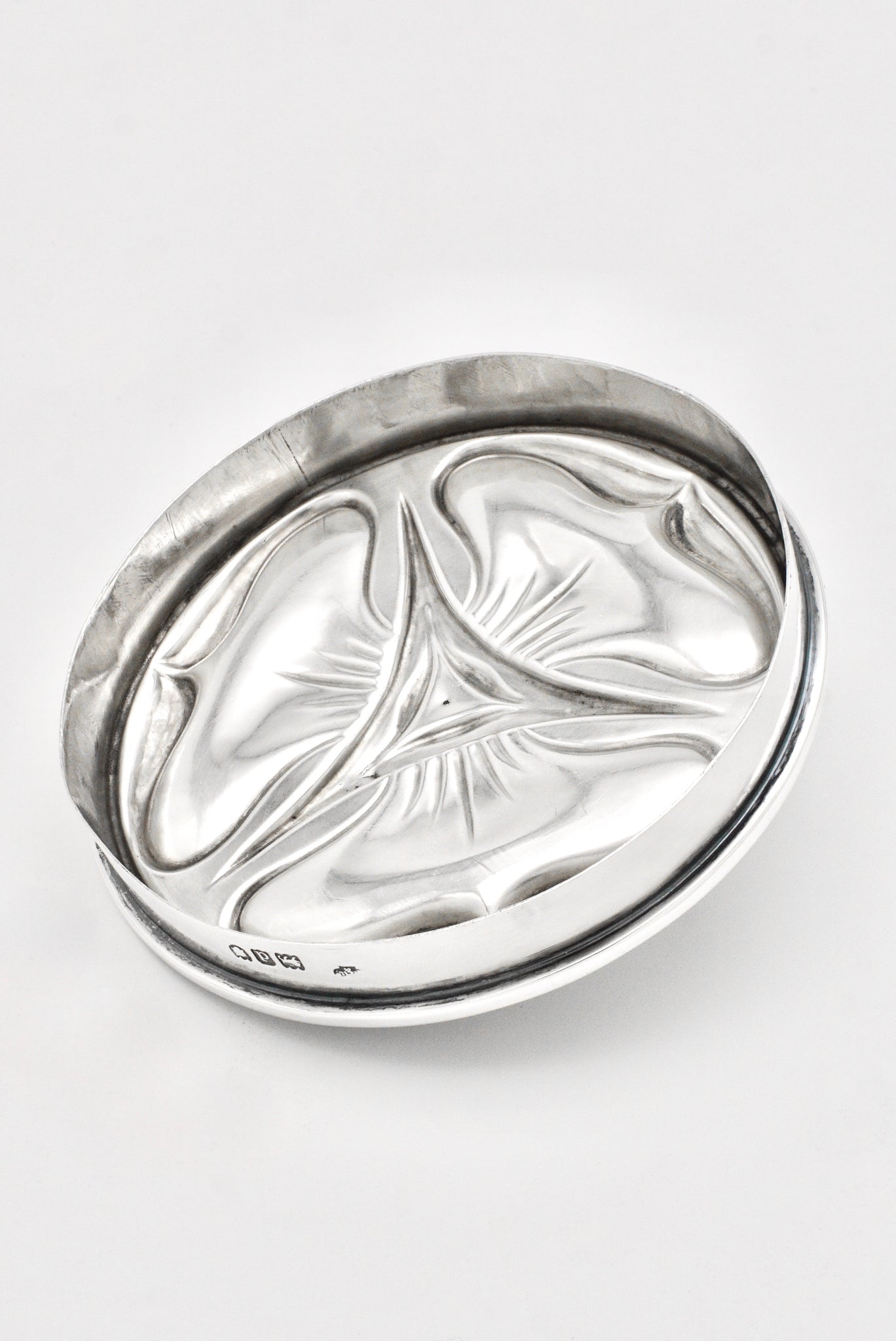 Antique Art Nouveau Sterling Silver Canister - Kate Harris for William Hutton and Sons 1899