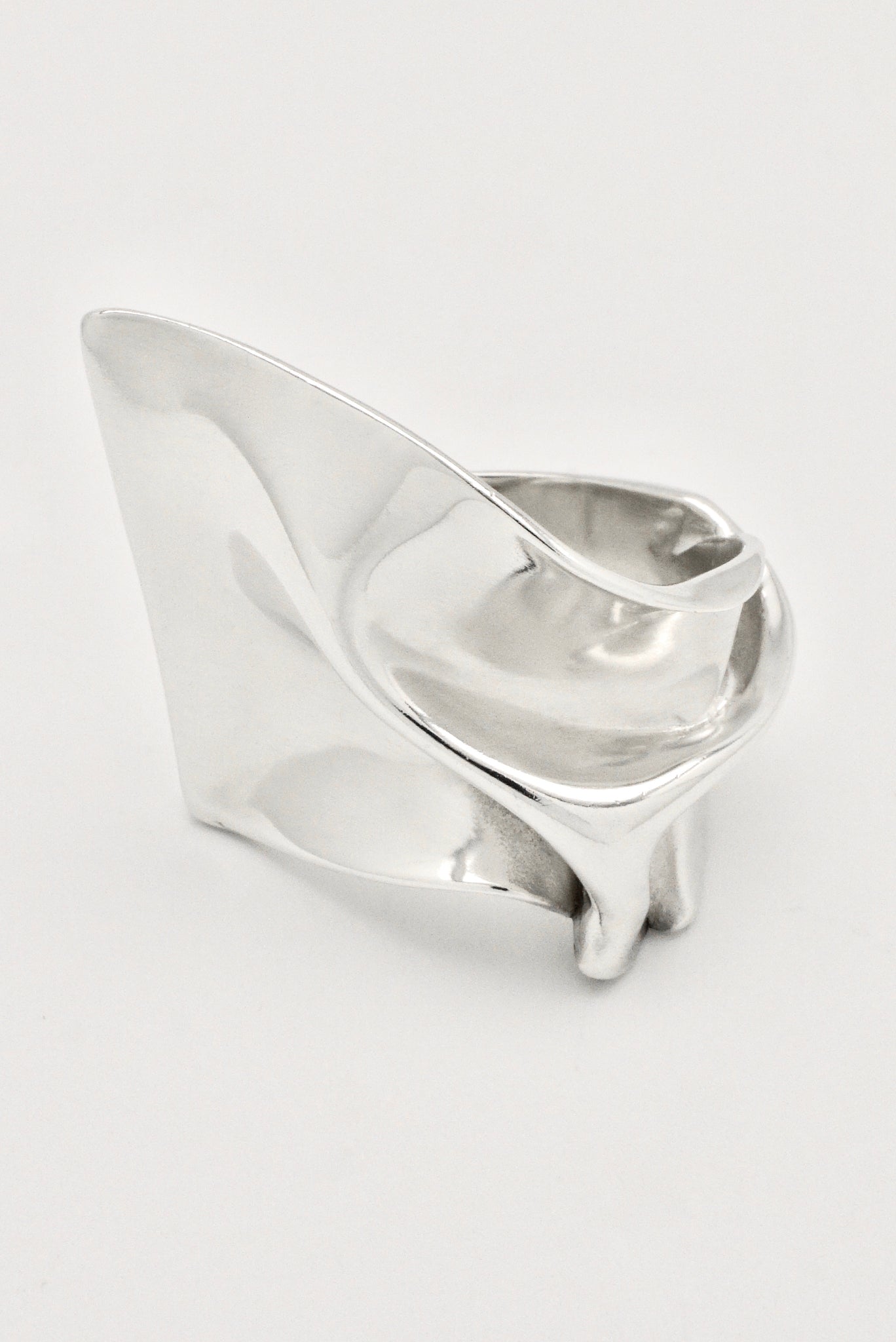 Vintage Georg Jensen Sterling Silver Abstract Ring - design Hans Hansen