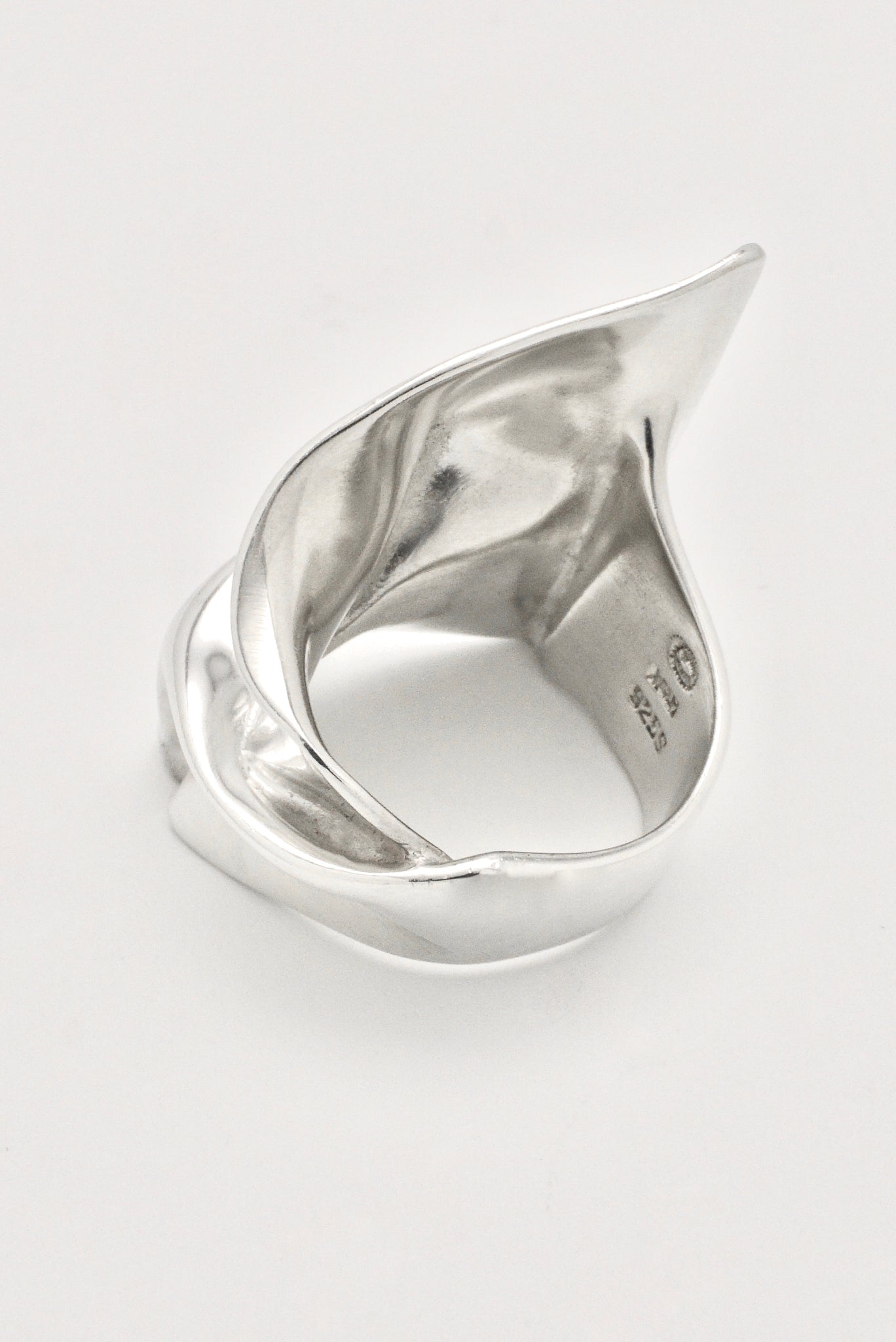 Vintage Georg Jensen Sterling Silver Abstract Ring - design Hans Hansen