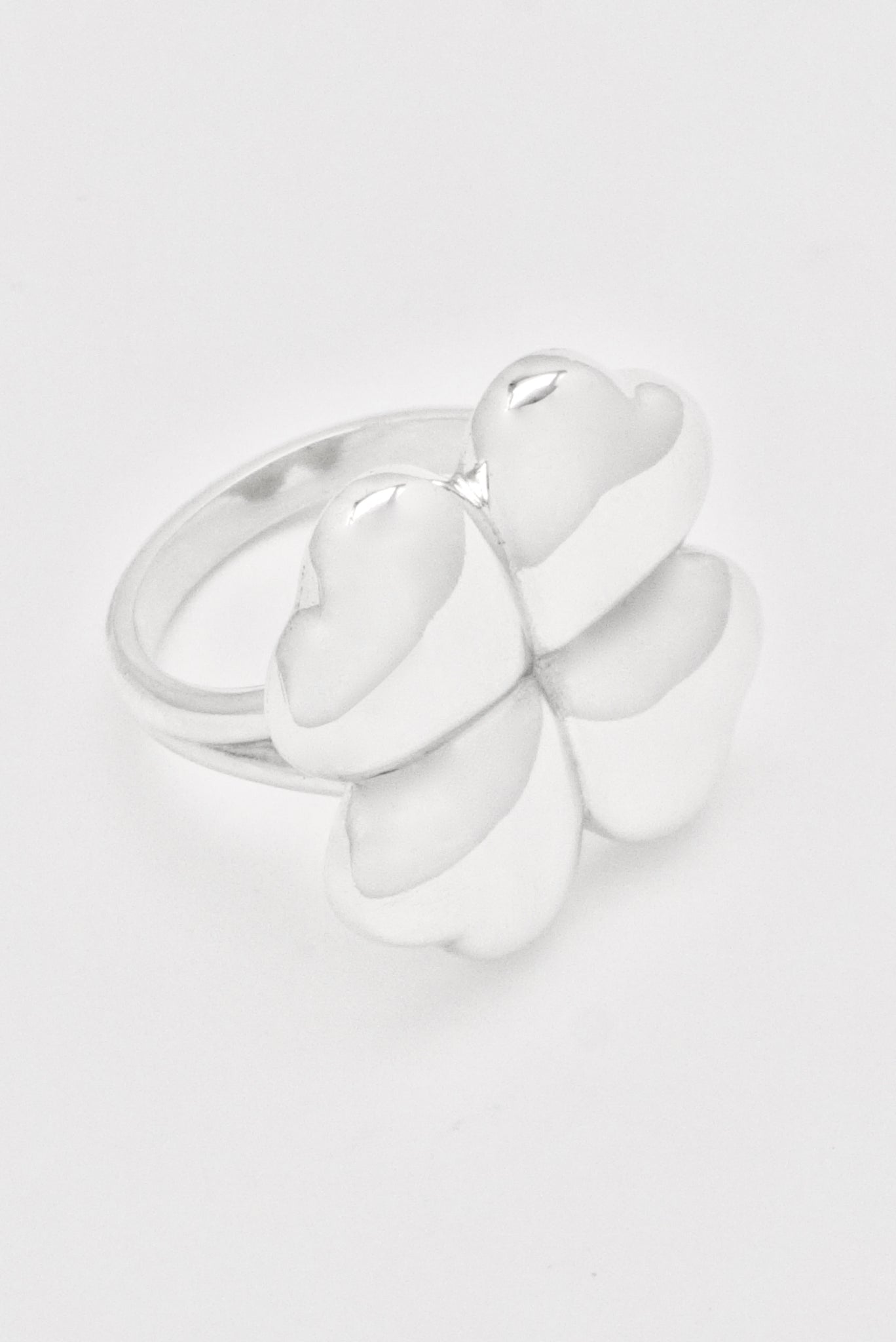 Vintage Georg Jensen Sterling Silver Clover Ring - design 387