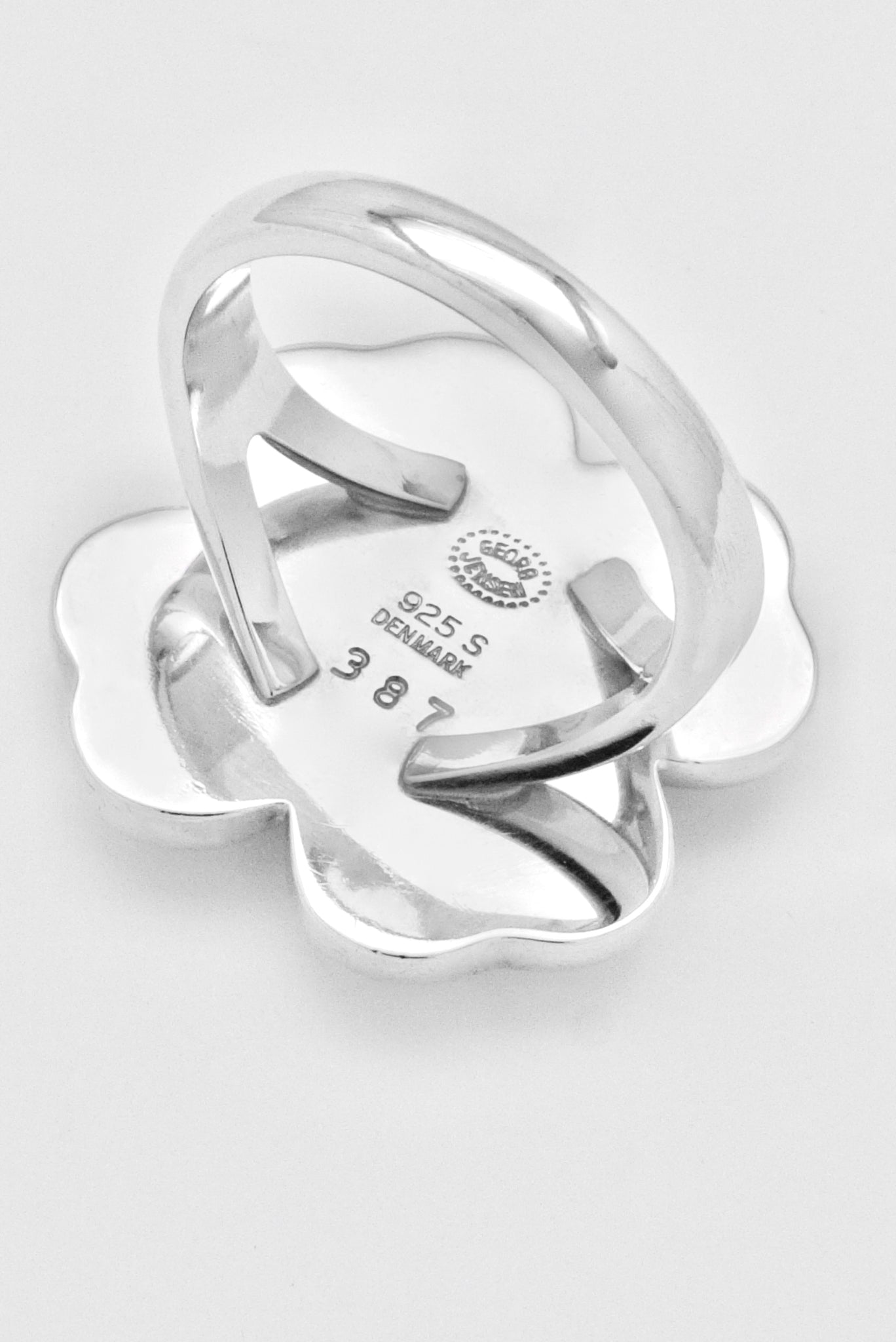 Vintage Georg Jensen Sterling Silver Clover Ring - design 387