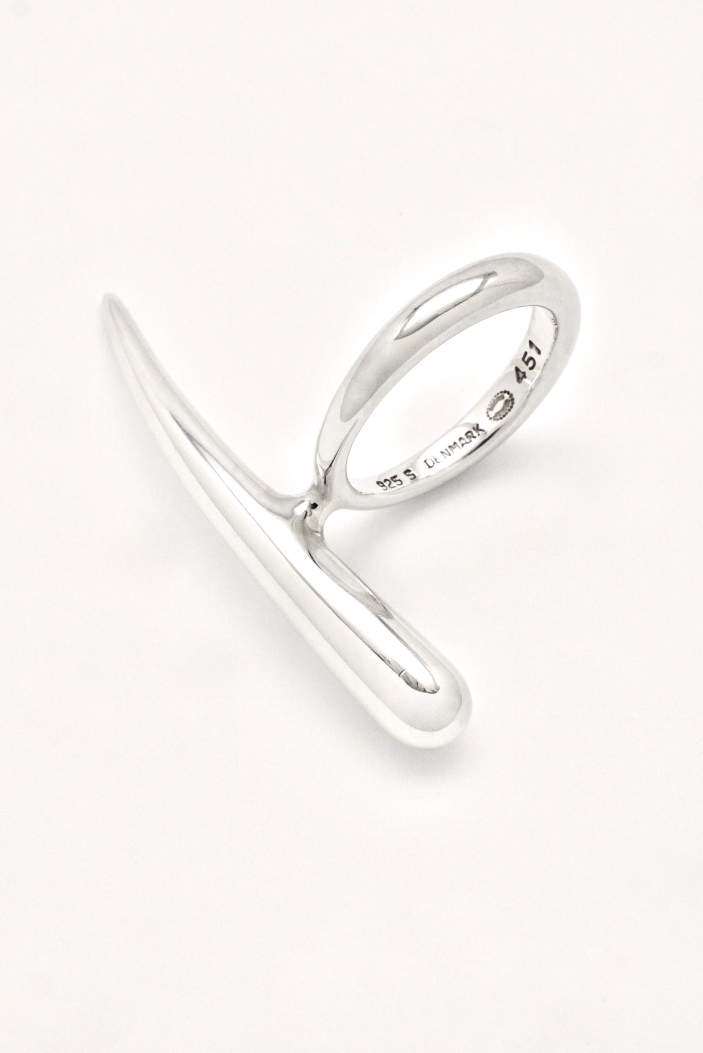Vintage Georg Jensen Sterling Silver Uno Ring - design 451