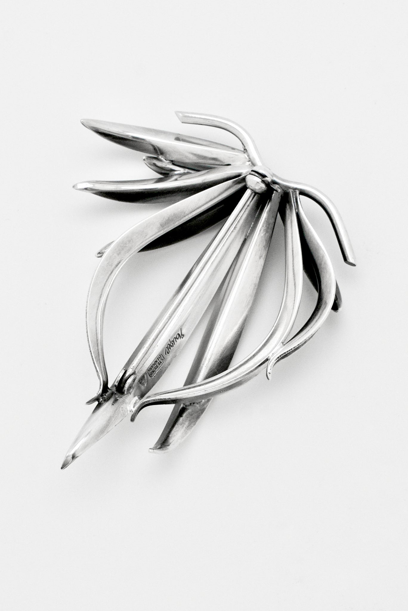 Vintage Sterling Silver Michelsen Grass Brooch - Gertrud Engel