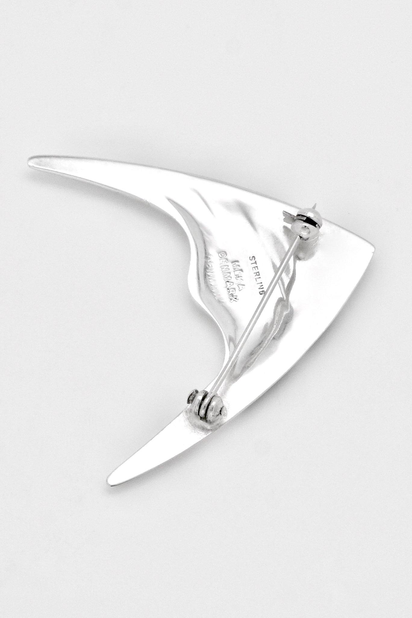 Vintage Meka Sterling Silver Enamel Fish Brooch Pin - Denmark