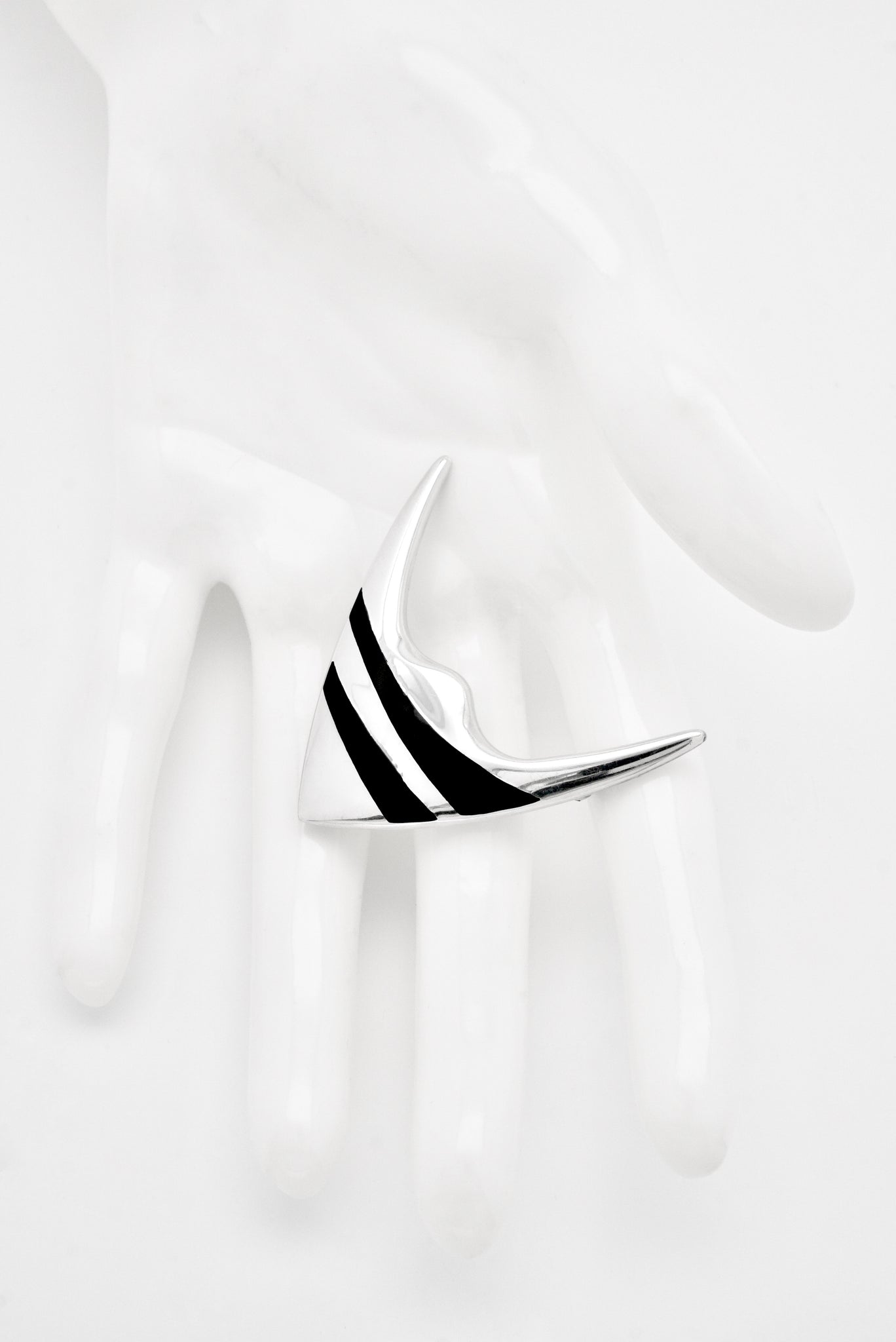 Vintage Meka Sterling Silver Enamel Fish Brooch Pin - Denmark