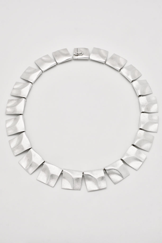Vintage Lapponia Sterling Silver Galactic Peaks Necklace - Bjorn Weckstrom