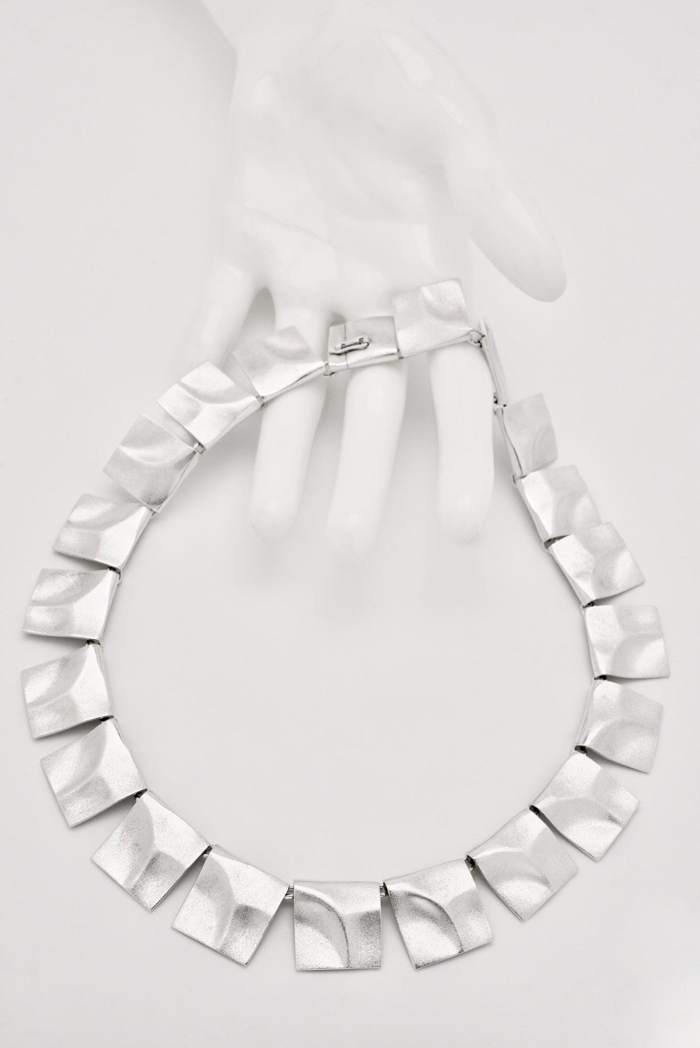 Vintage Lapponia Sterling Silver Galactic Peaks Necklace - Bjorn Weckstrom
