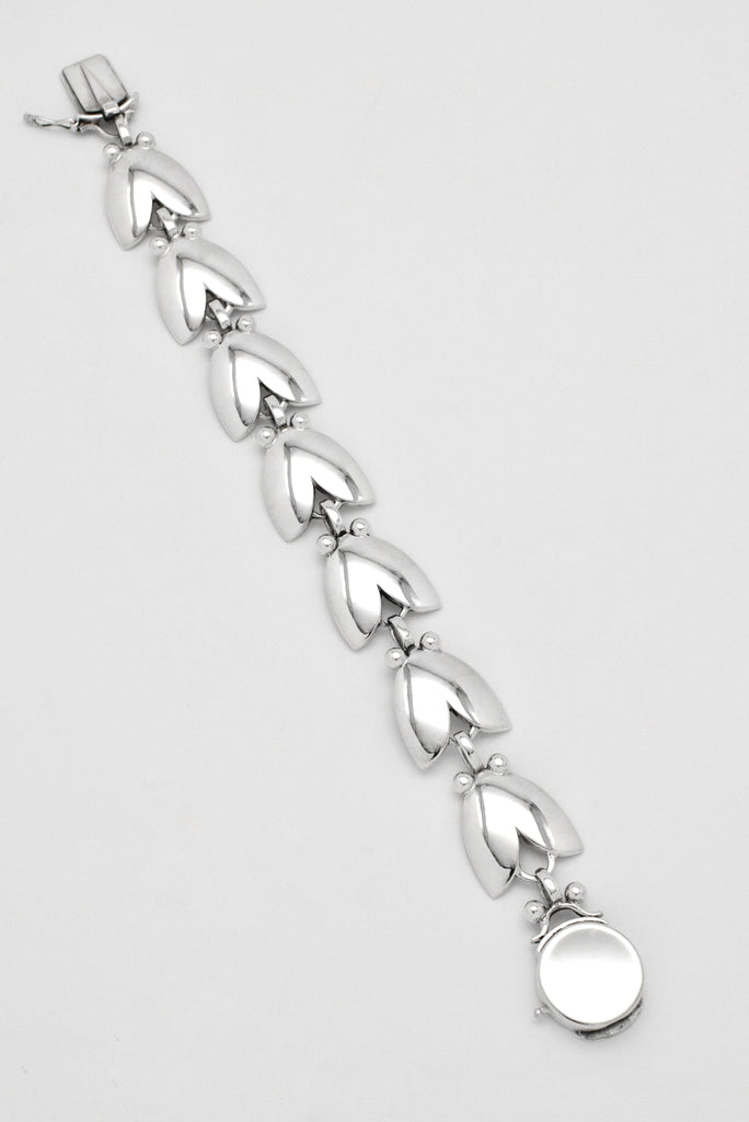Vintage Georg Jensen Sterling Silver Tulip Bracelet - design 93 Harald Nielsen