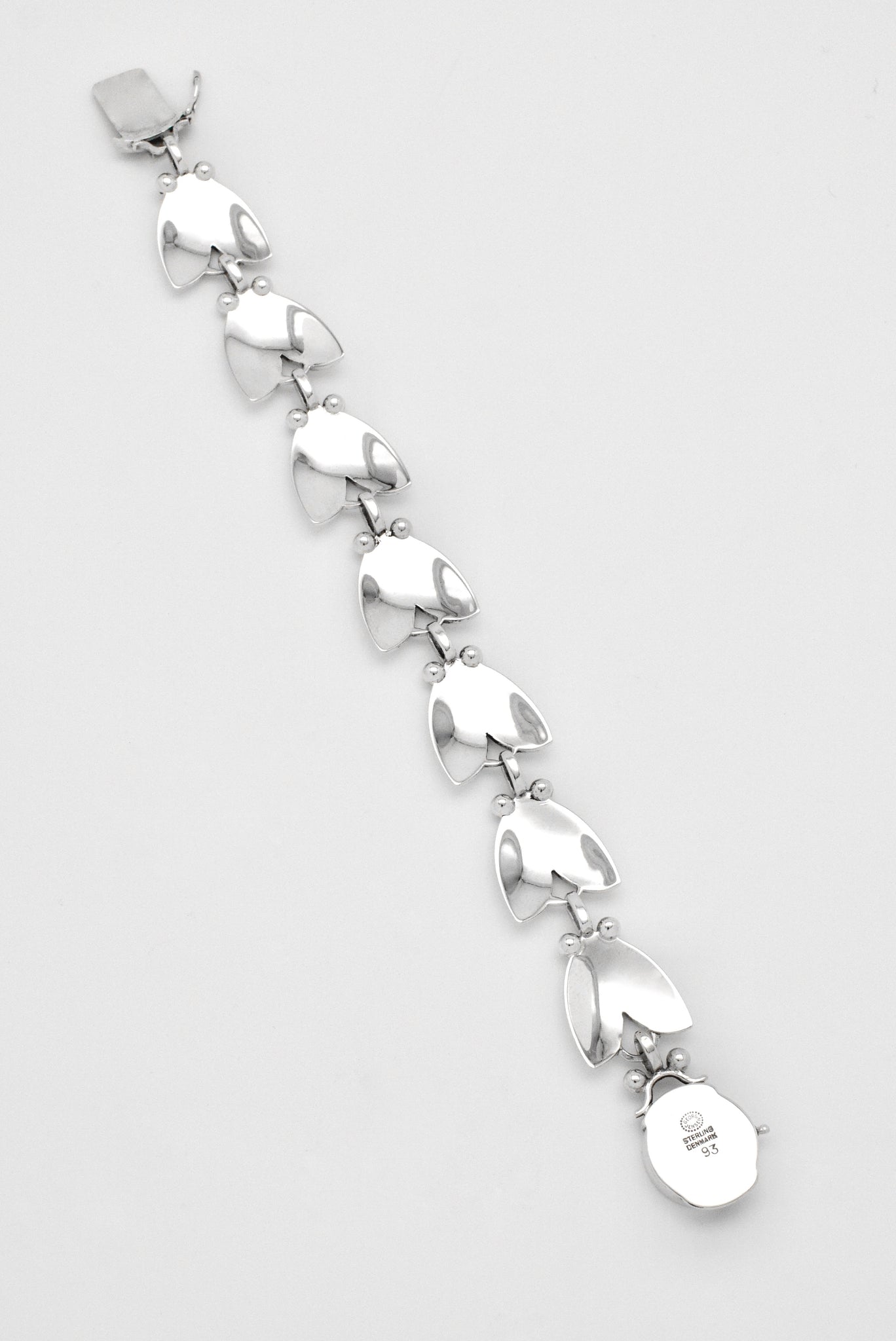 Vintage Georg Jensen Sterling Silver Tulip Bracelet - design 93 Harald Nielsen