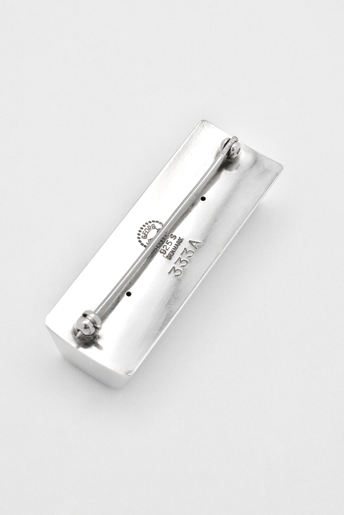 Vintage Georg Jensen Sterling Silver Enamel Bar Brooch - Design 333A Nanna Ditzel