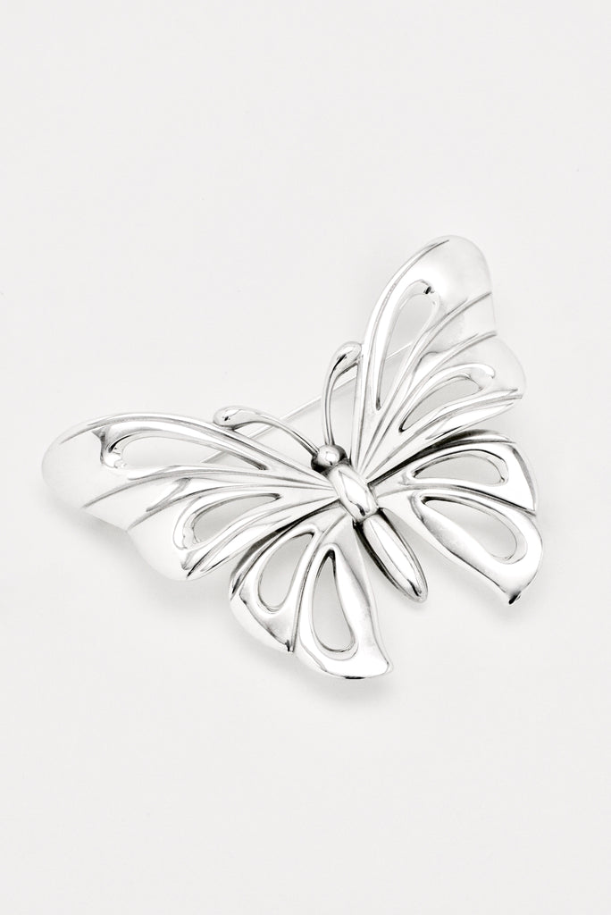 Vintage Georg Jensen Sterling Silver Butterfly Brooch - Design 563 Jordan Askill