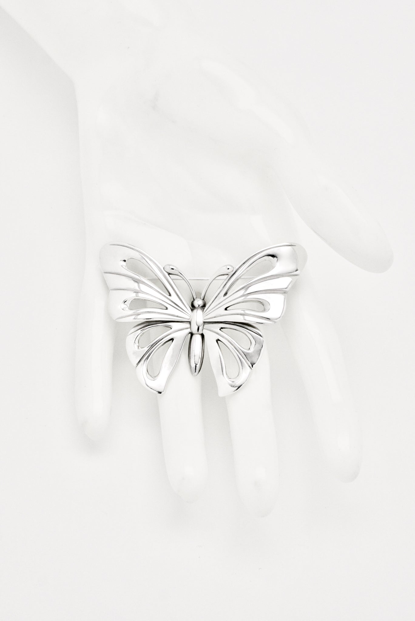Vintage Georg Jensen Sterling Silver Butterfly Brooch - Design 563 Jordan Askill