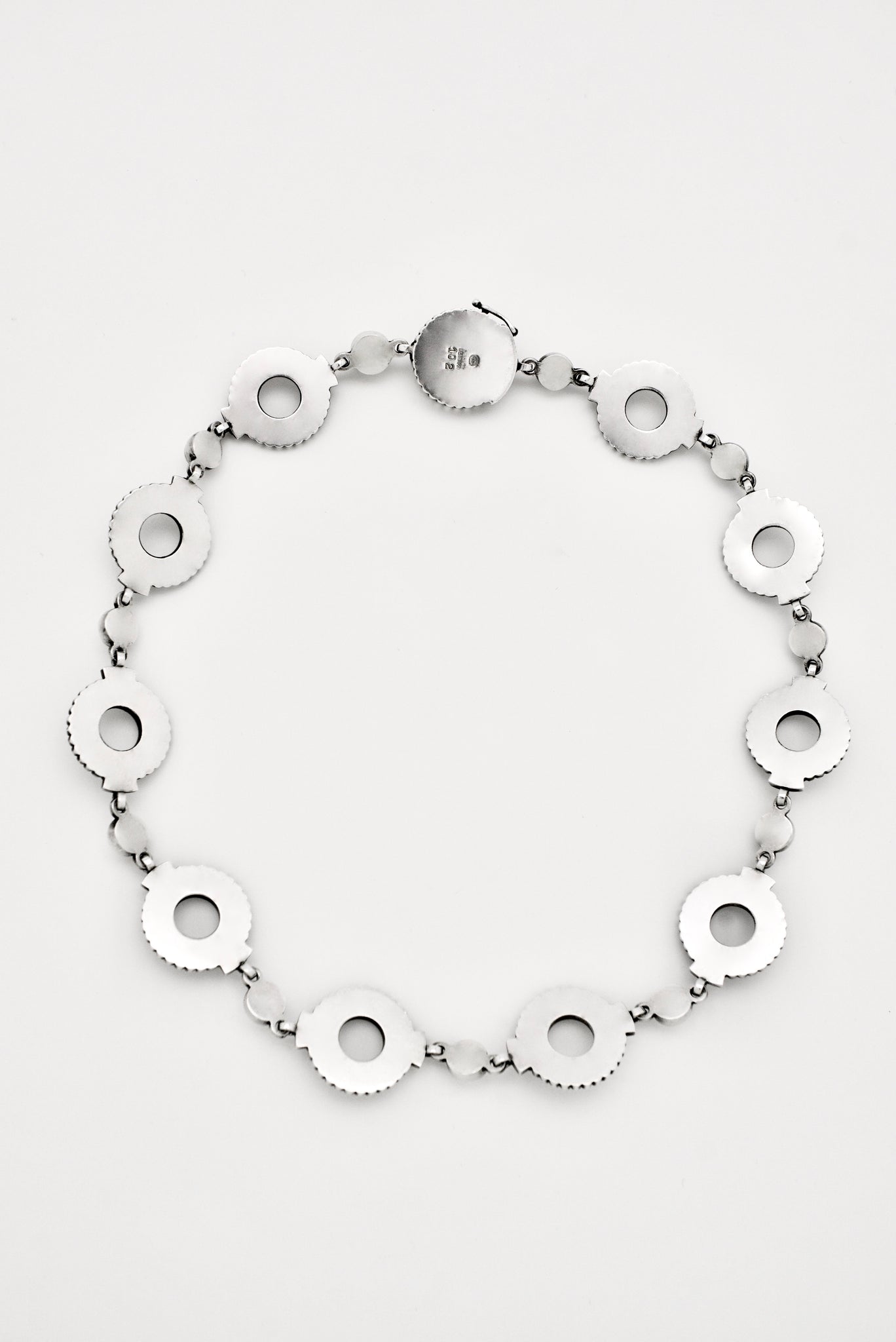 Vintage Georg Jensen Sterling Silver Wreath Necklace - Design 102 Jorgen Jensen