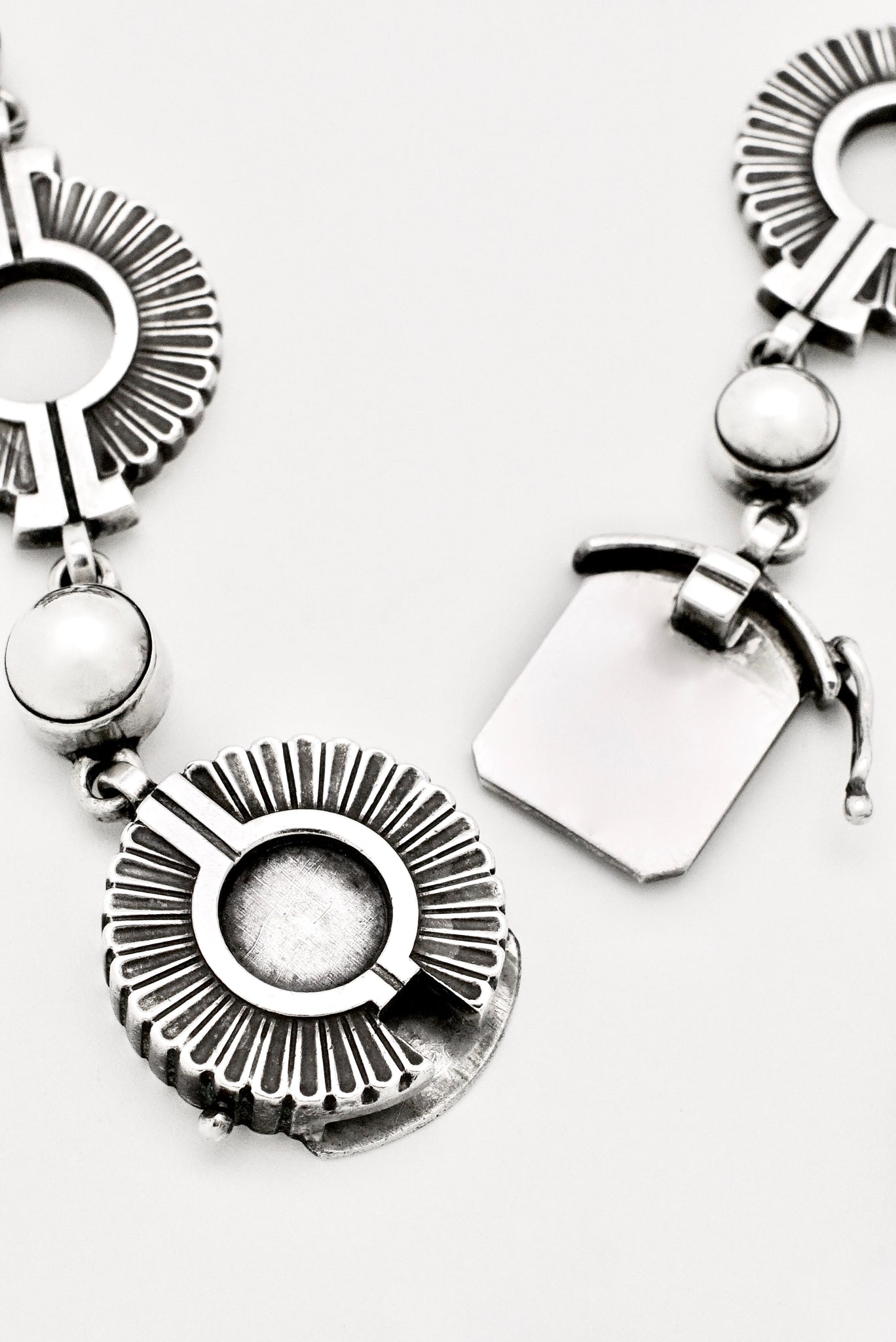 Vintage Georg Jensen Sterling Silver Wreath Necklace - Design 102 Jorgen Jensen