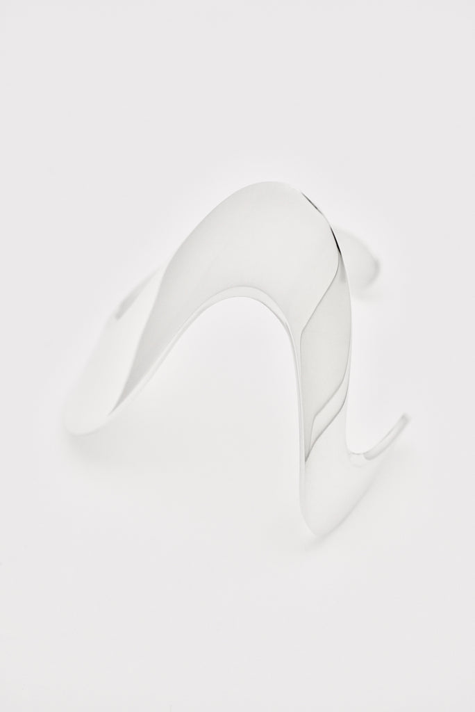 Vintage Georg Jensen Sterling Silver Whiplash Bangle Cuff - Design A7C Andreas Mikkelsen