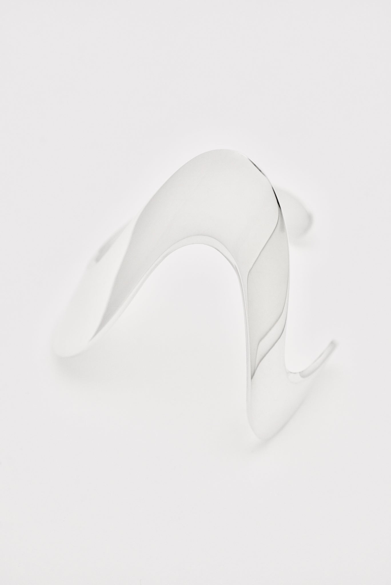 Vintage Georg Jensen Sterling Silver Whiplash Bangle Cuff - Design A7C Andreas Mikkelsen