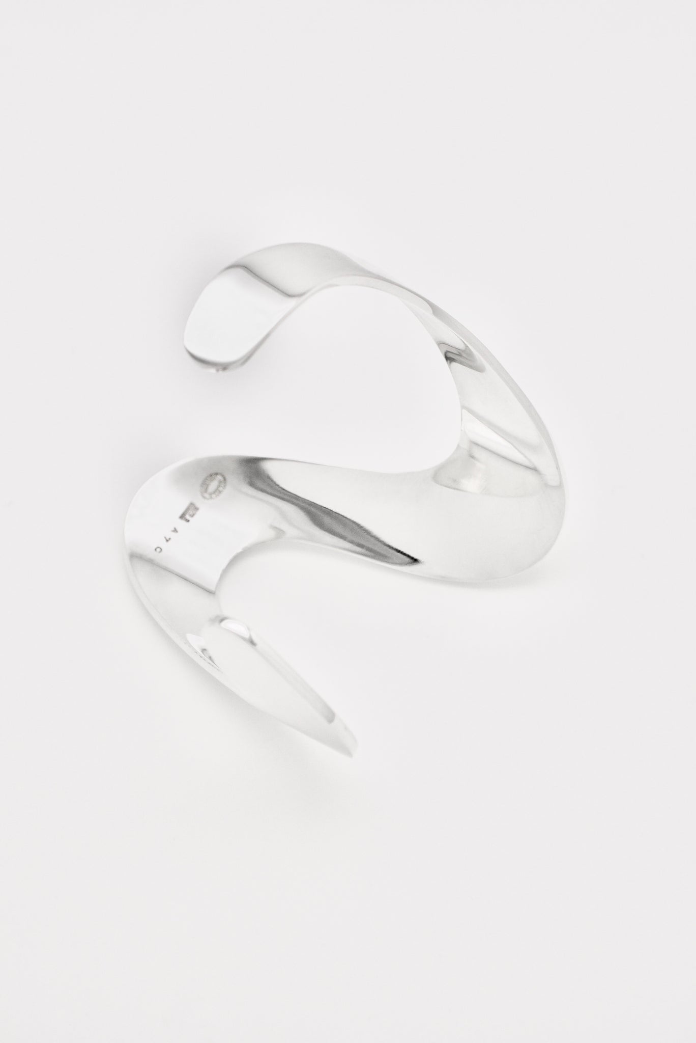 Vintage Georg Jensen Sterling Silver Whiplash Bangle Cuff - Design A7C Andreas Mikkelsen