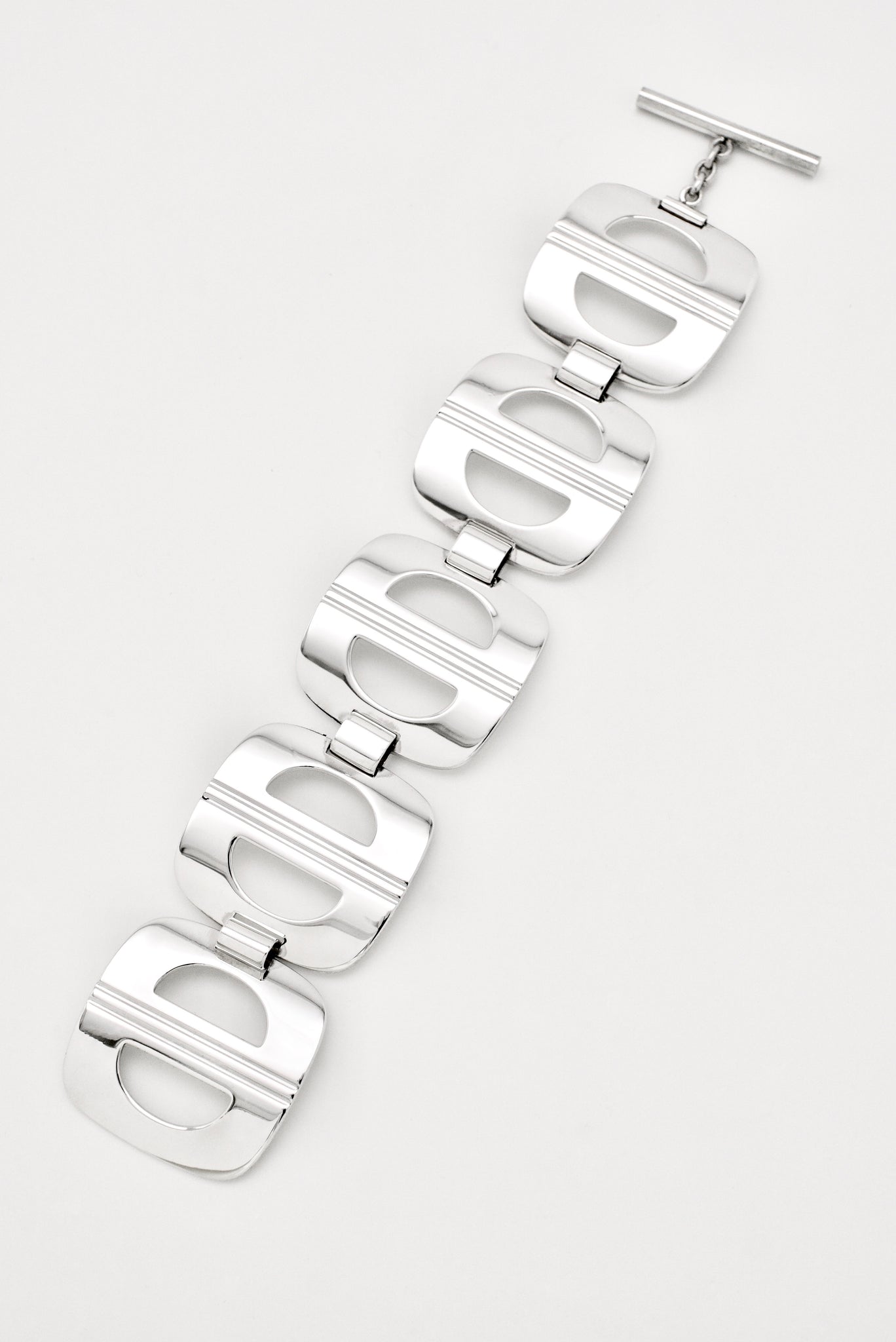 Vintage Georg Jensen Sterling Silver Mariner Link Bracelet - Design 197 Ibe Dalquist