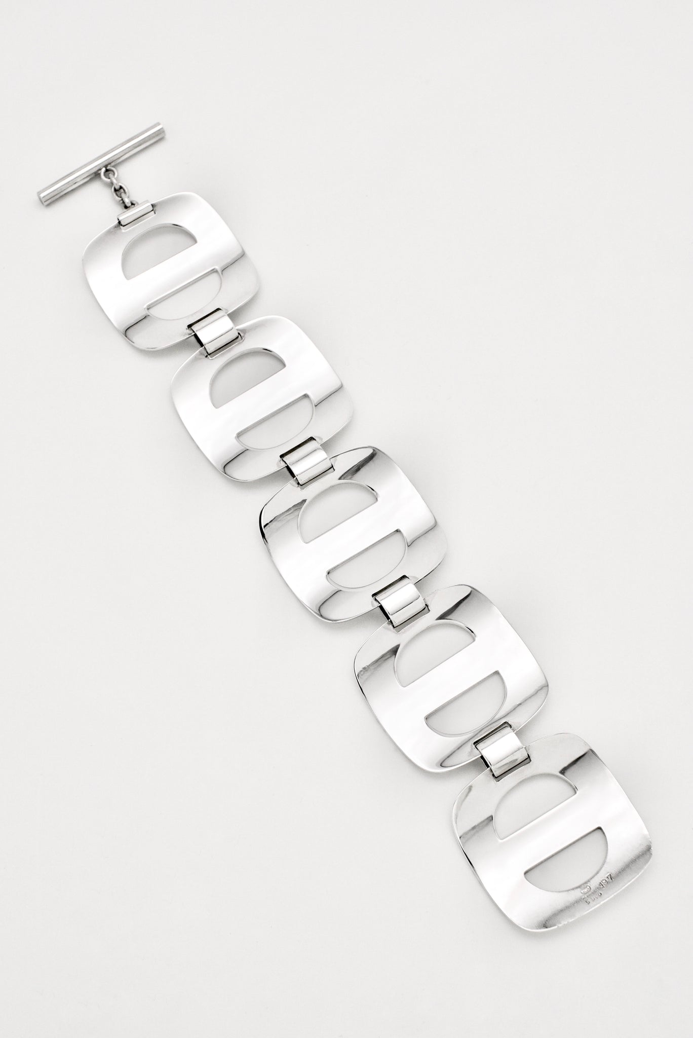 Vintage Georg Jensen Sterling Silver Mariner Link Bracelet - Design 197 Ibe Dalquist